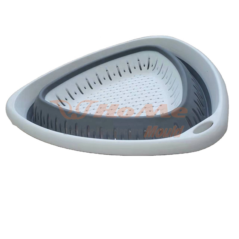 Plastic Injection Wash Filter Basket 2 Color Injection Mold 