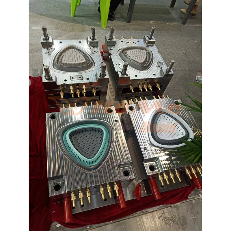 Plastic Injection Wash Filter Basket 2 Color Injection Mold